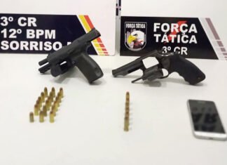 SORRISO: dois homens são presos com armas e confessam plano para executar membro de facção