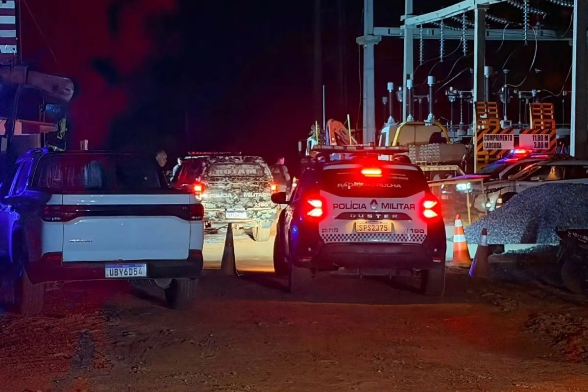 Local do confronto em subestação em construção em Cuiabá