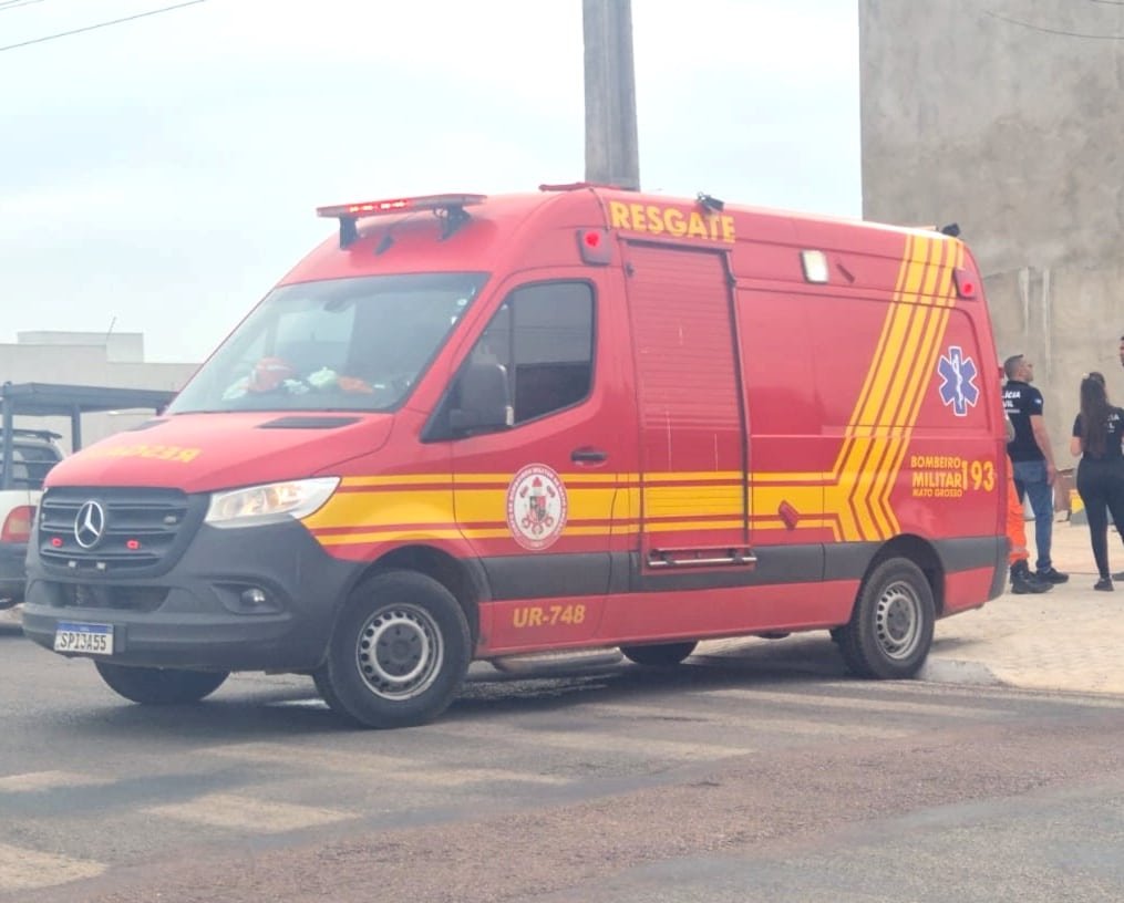 Corpo de Bombeiros atendeu ocorrência no bairro Residencial Paris, em Sinop