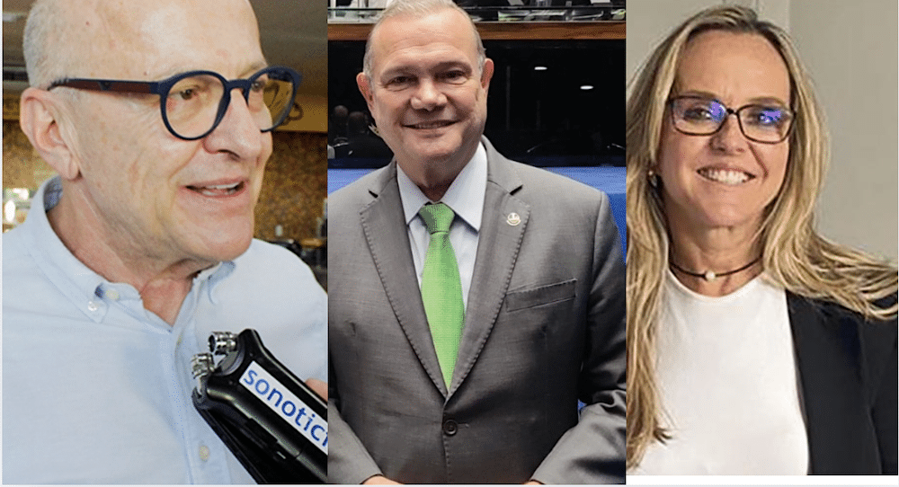 Montagem com os principais candidatos ao governo de Mato Grosso