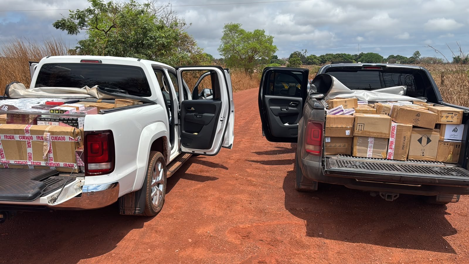 Produtos e anabolizantes apreendidos pela PRF na BR-364