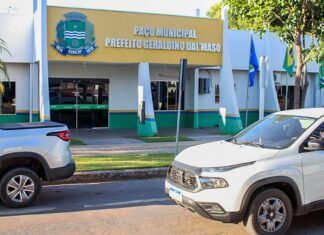 Fachada da sede da Prefeitura de Sinop