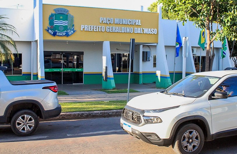 Fachada da sede da Prefeitura de Sinop