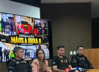 Operação policial em Sinop com viaturas e equipes em ação