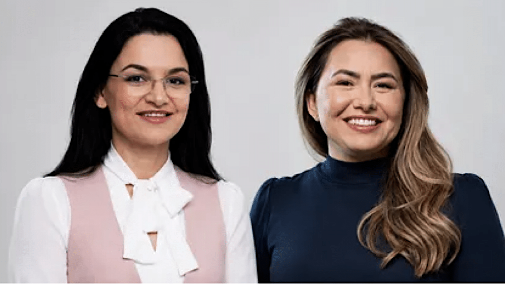 Retrato das deputadas estaduais eleitas Samantha do Abilio e Alessandra Ferreira