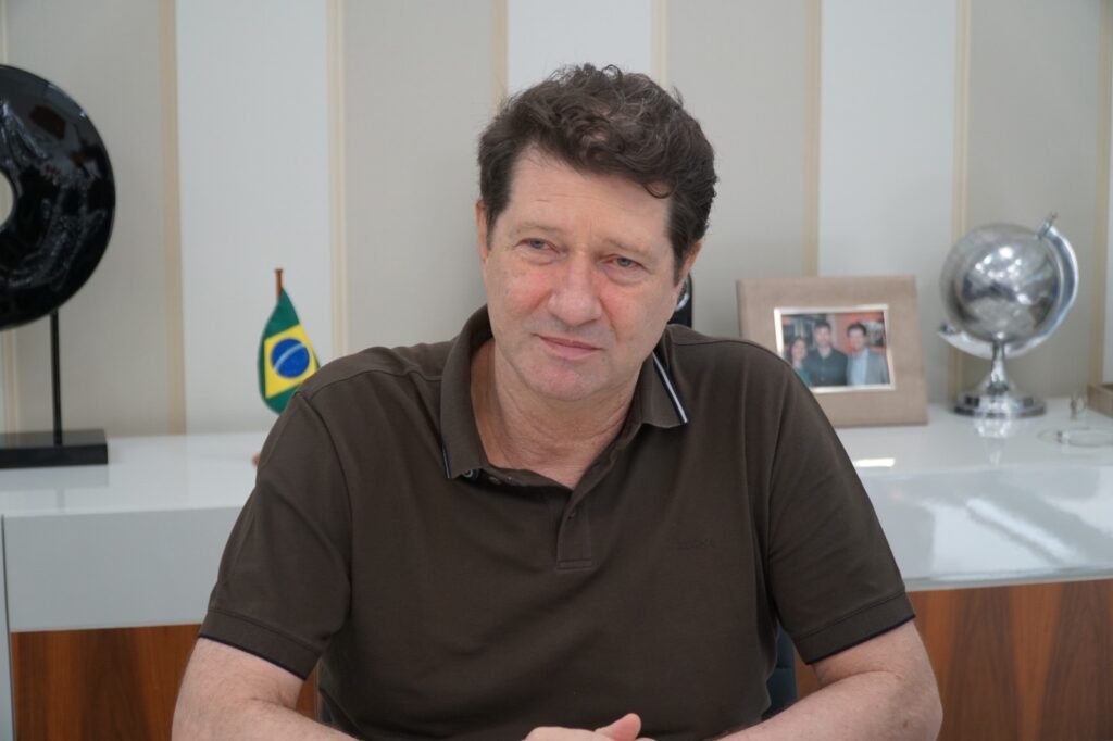 Empresário Odílio Balbinotti Filho em entrevista