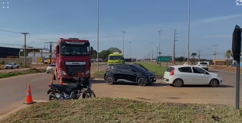 Rodovia BR-163 no perímetro urbano de Sinop