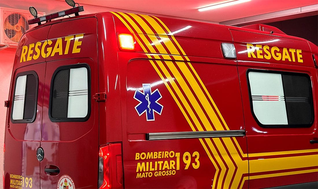 Viatura de resgate do Corpo de Bombeiros