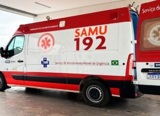 Viatura do SAMU em Sorriso